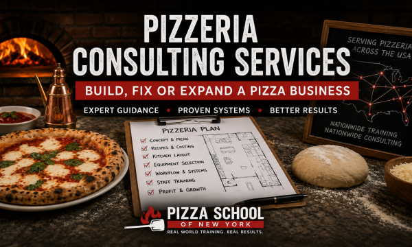 Pizzeria consulting services for pizza restaurant owners and startup operators nationwide