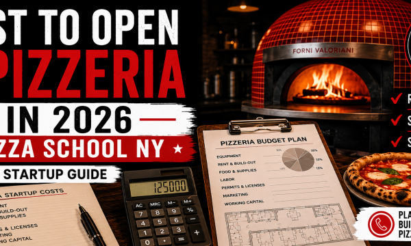 Cost to open a pizzeria in 2026 with startup costs, budget planning, pizza oven and Pizza School of New York